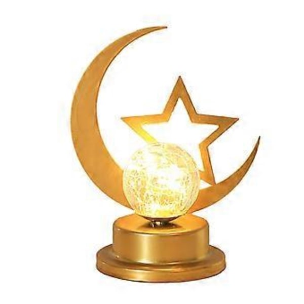 Skrivebords Dekorativt Lys LED Skrivebords Natlampe Ferie Styling Jern Kunst Udhulet Forsyninger Måne Stjerne