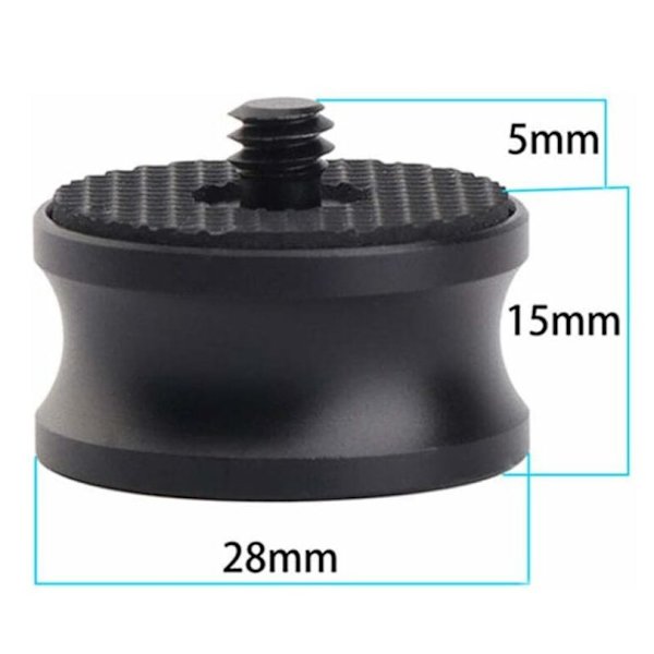 2 stativskruvadapter, 3/8-16 hona till 1/4-20 hane