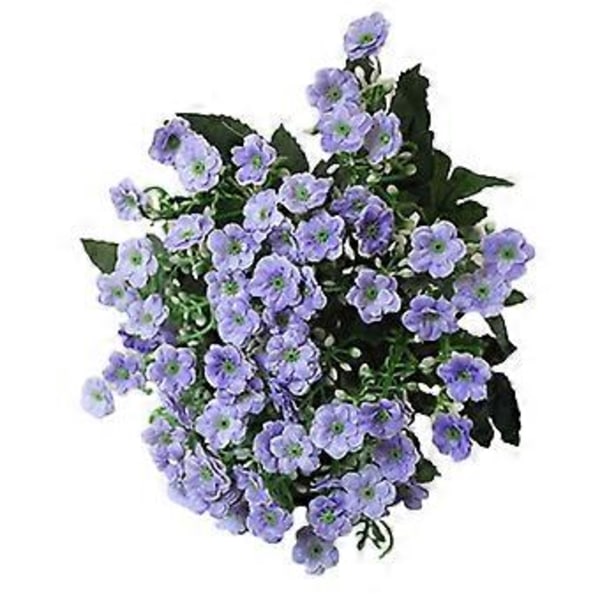 1 st 6 Grenar 36 Huvuden Simulation Silkesblomma Milan DIY Konst Bröllop Heminredning Qinhai (Ljuslila)