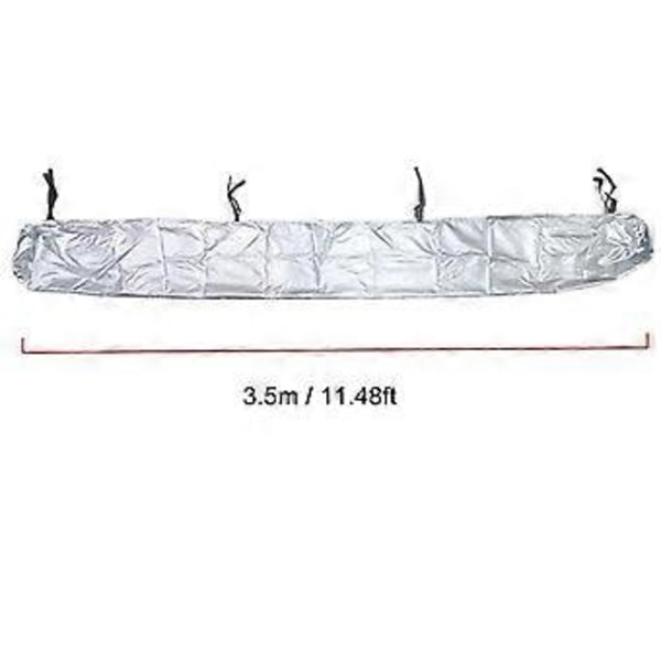 Markisskydd, Vattentätt Solskydd Markis Förvaringsväska Oxfordtyg Vikbart Markistak för Uteplats, Trädgård (350CM Argent)