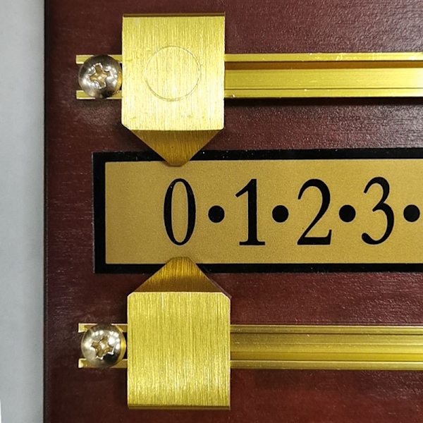 Billard Scoreboard Scoreboard med Solid Brass Marker, Billard