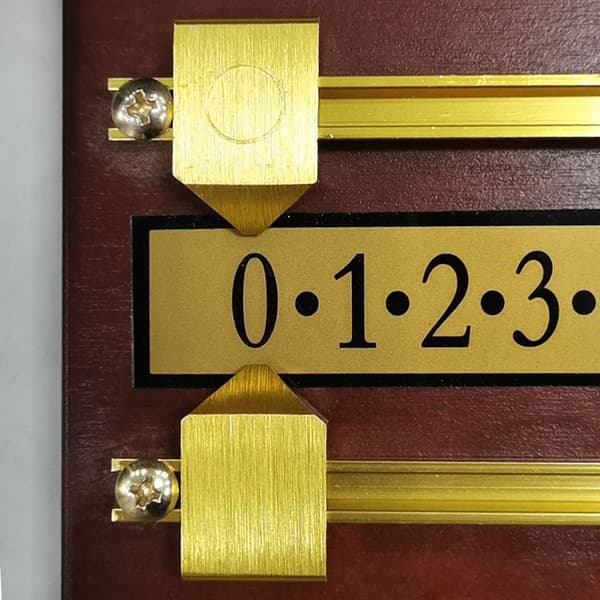 Gul Snooker Billard Scoreboard med Massiv Messing Markør, Billi