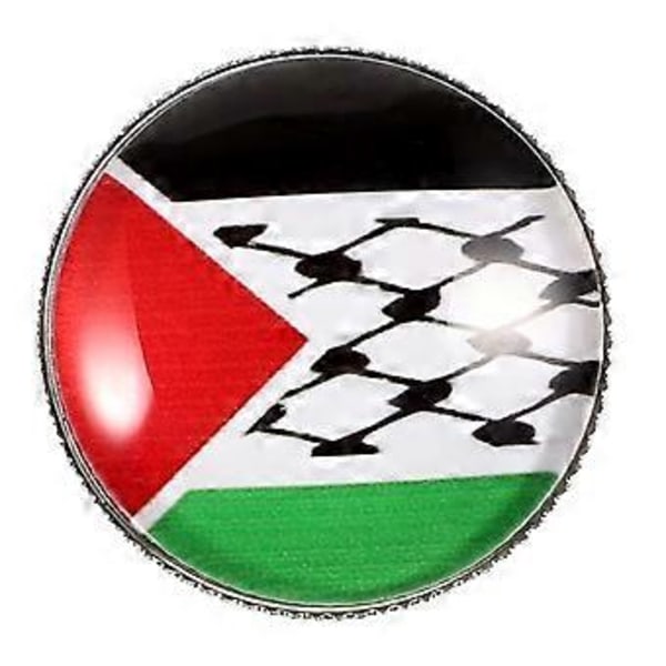 Palestina Flagg Pins Flagg Brosje Metall Brosje Pin Menn Slipsnål for Hatt Dress Skjorte