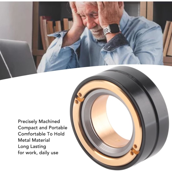 Magneettirenkaat Fidget-lelu, kannettava pyöreä metalli Fidget-spinnerit A