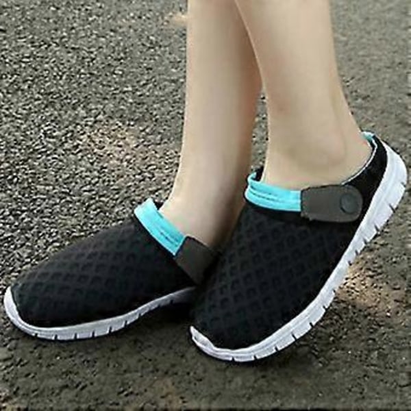 hmwy-herr damtofflor träskor mules sandaler flip-flops skor (41 Himmelsblå)