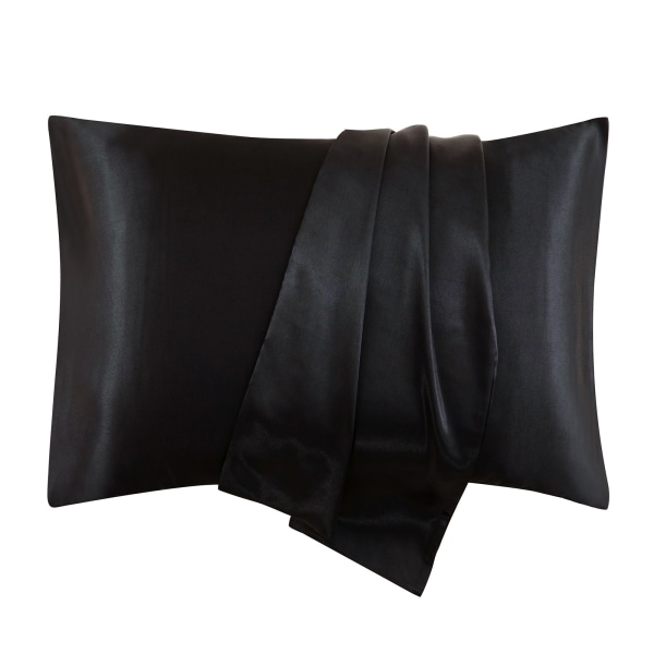 Musta tyynyliina 50 x 75 cm ( 2 kpl set ) Kestävä hypoallergeeninen pil