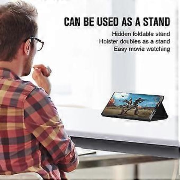 PU Læder+PC Stativ Telefonetui til iPhone 15 Plus, Nappa Struktur Kort Holder Telefon Cover (Style A)