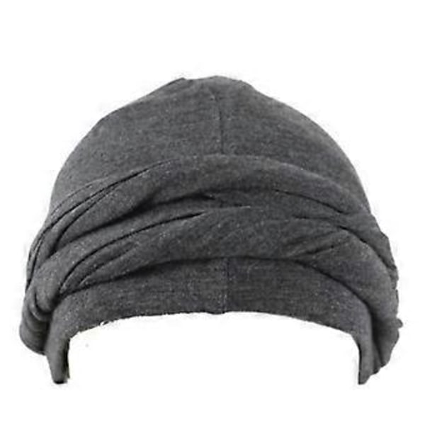 Ny Herre Stretch Modal og Satin Turban Tørklæde til Hår, Brugbar og Åndbar Hovedbeklædning (gul)
