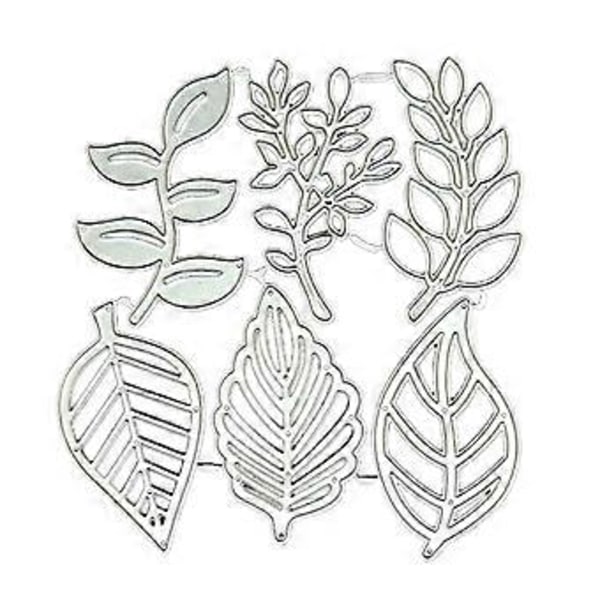 Lehdet Metallileikkausmuotteja Scrapbooking-stencil-leikkauskuvioita Korttien Prässäys DIY-Valokuva-albumin Malli Muotti Koristelu Käsityö