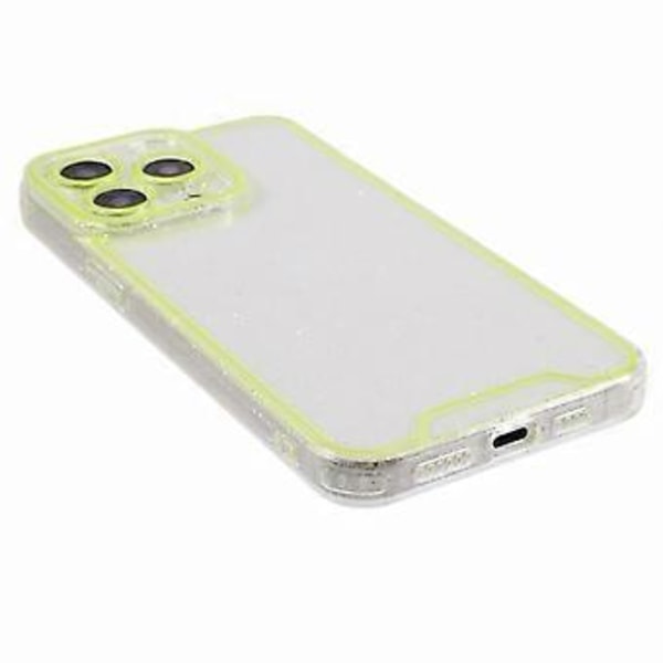 XW-serie for iPhone 14 Pro Max etui med glitterpulver, støtsikker TPU-deksel med lysende design (Stil G)