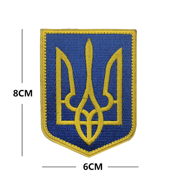 9 stk. Ukrainsk soldat flagg brodert armbind med borrelås