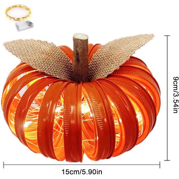 Mikibo Halloween-kurpitsakoristeet - Kiitospäivän pöytäkoristeet