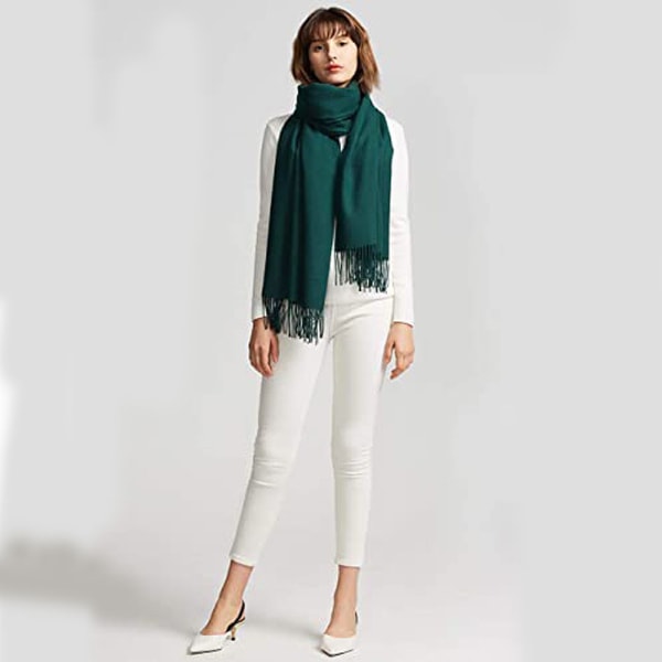Kvinners store myke kasjmirfølelse Pashmina sjal wraps lett skjerf