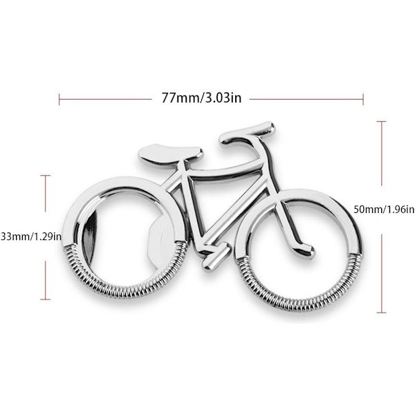 2 stk. Kreativ cykelformet flaskeåbner gavedekoration øl Bo