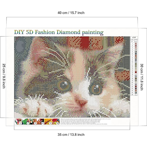DIY 5D timanttimaalaus numeroiden mukaan, broderie diamant -sarja