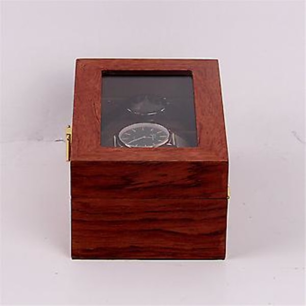 Lyxig klockbox i trä med 3 fack, displayfodral, smyckesförvaring (1)