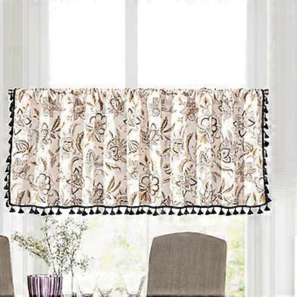 Boho Gardiner med Dusker Multifunksjonell Vindusgardin for Kjøkken (150*60 A)