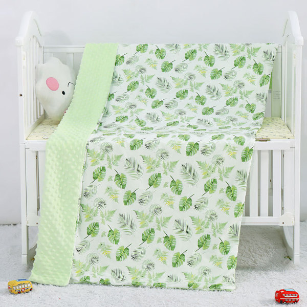 Babyteppe Mykt Babyteppe Fleece Babyjente Sikkerhetsteppe
