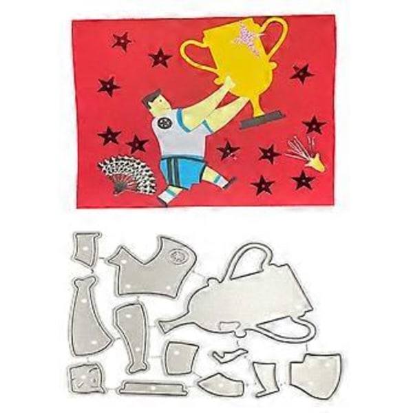 Metal Die Cuts Troph Style Skæreforme DIY Prægning Værktøj til Børne Kortfremstilling