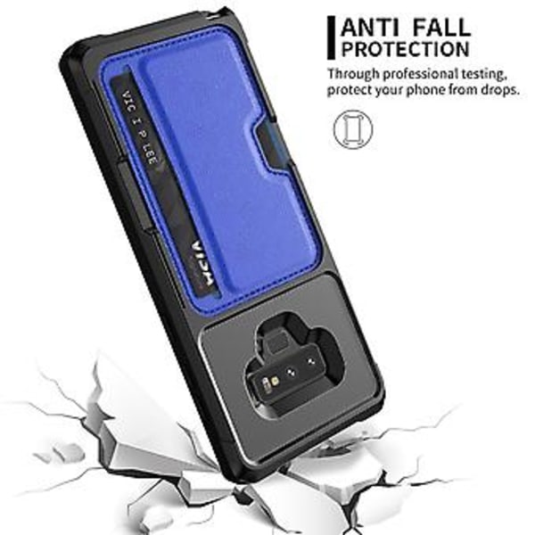 Kortholder Case til Samsung Galaxy Note9 (Blå)