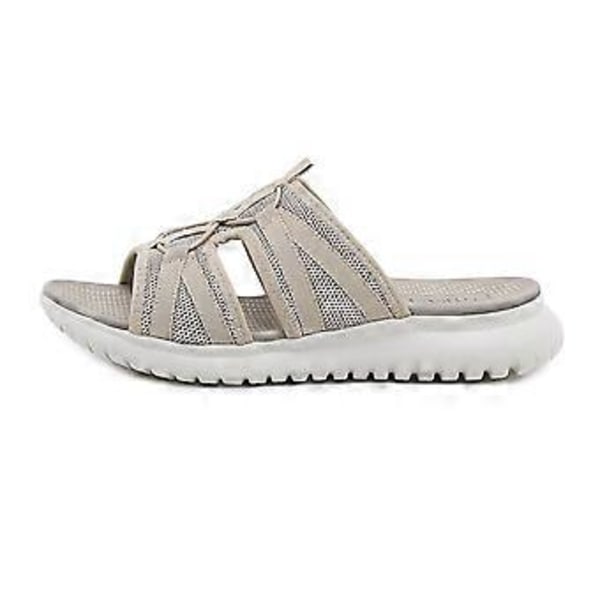 Sports MD Casual Damesandaler Stor Størrelse Sommer Kilehæl Slippers (EU 37 Abrikos)