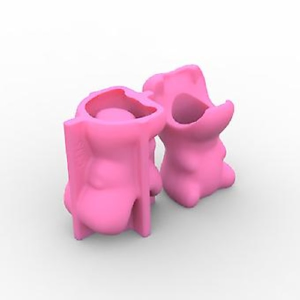 Flodhest Pennholder Gips Silikonformer for å Lage Saftige Plante Blomsterpotter