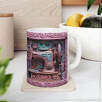 3D Sy-Mugg, Sy 3D-Mugg, Symaskinskopp, Sy-Presenter