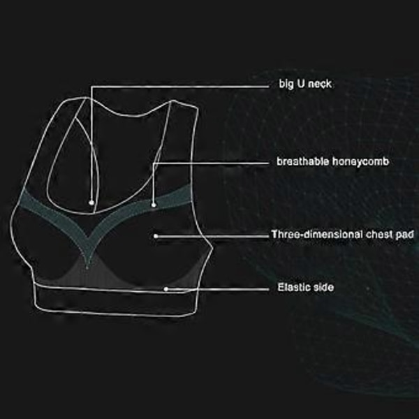 Ion Lifting & Lymphvity Detoxification -rintaliivit, Ionic Lifting & Lymphatic Drainage -rintaliivit, Ion hengittävät muotoilevat rintaliivit (M harmaa)