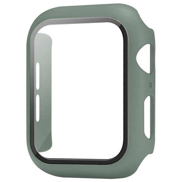 （Military Green）Kotelo yhteensopiva Apple Watch 44MM:n kanssa, 2 in 1 suojakotelo PC-kovettelu ja HD Te