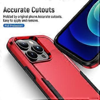 Til iPhone 15 Pro PC+TPU Støtsikkert Telefondeksel Anti-fall Bakbeskytterdeksel (Stil E)