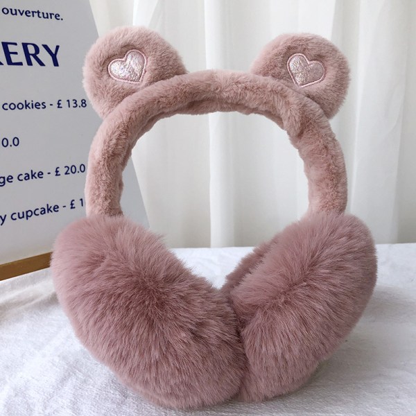 Winter ear warmers made of soft plush for girls and boys, warming