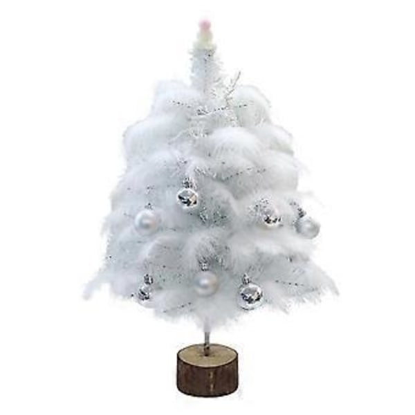Mini Julgran Konstgjord Gran Födelsedagspresent Bordsdekoration för Helgdagar 45cm(60cm)