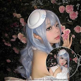 Fascinerande Kaptenshatt Rosett Kostym för Kvinnor Tonåringar för Sjömansfest Kläder Flickdräkt Cosplay Vit( Vit)