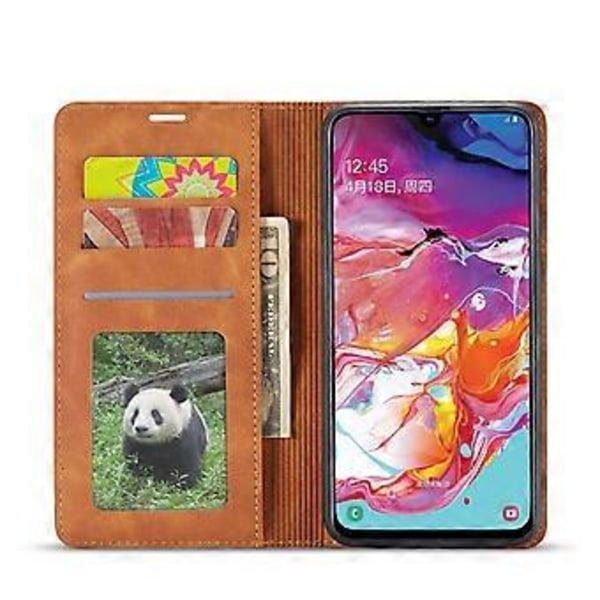 FORWENW Fantasy Series Auto-absorberende Silkeblød Læder Cover til Samsung Galaxy A31 (Style D)