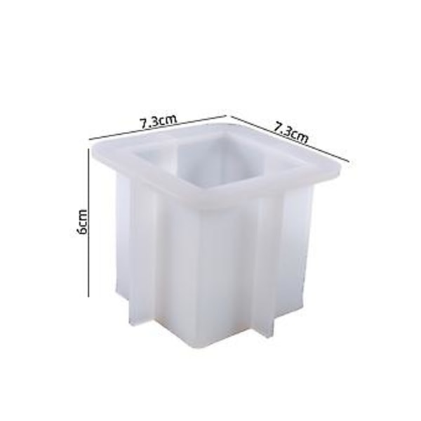 Tealyslys Silikoneholder Form Lysestage Epoxy Støbeharpiks Form Håndværk (M)