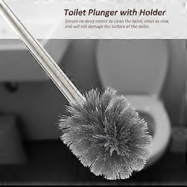 Puhdistusharjasetti Viemäriavaajat Muovinen WC-harja Viemäriavaaja WC-puhdistusaine Hankausharja