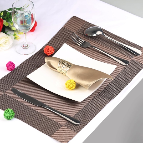 12 stk. Servietring, Servietring Metal Openwork Servietholder Flow