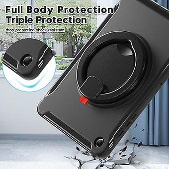 TPU + PC Beskyttende Tablet Etui Til Samsung Galaxy Tab A9+ (Sort)