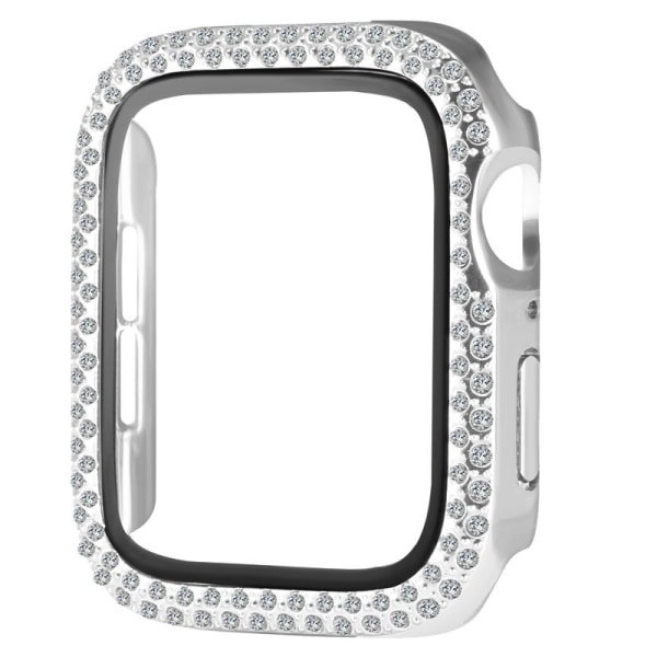 2st Kompatibel för Apple Watch Case 38 mm för SE Series 3 2 1 Case med skärmskydd av härdat glas