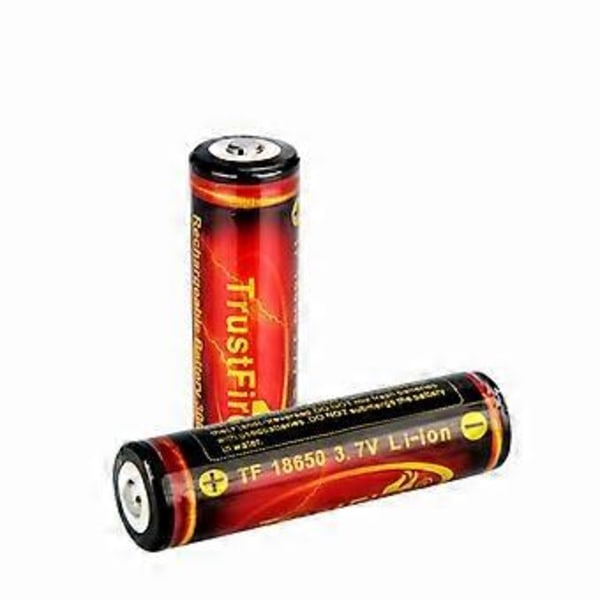 2 stk. 3.7V 18650 3000mAh Genopladelige Batterier Høj Kapacitet Li-ion Genopladelige