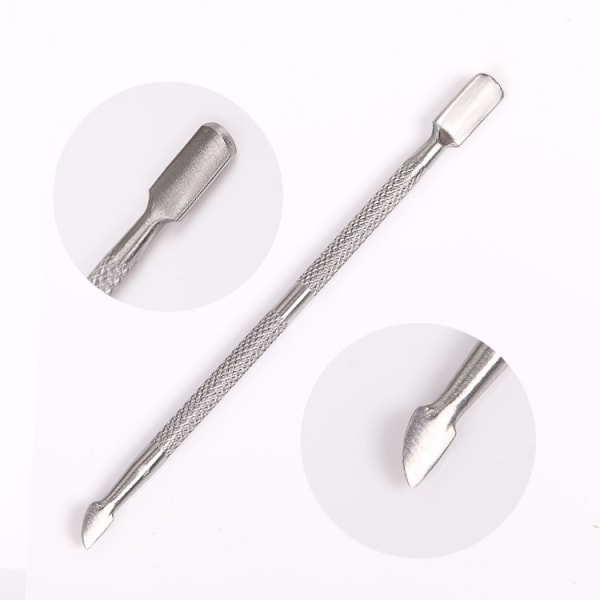 3 Pcs Cuticle Grooming Kit- Cuticle Cutter, Steel Pushers and Fil