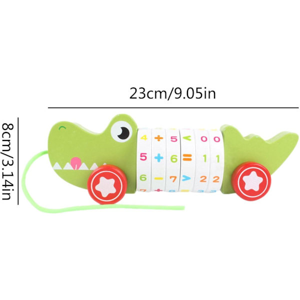 （Anka）-29,5x12x11,5cm Multiplikationsspel Leksak - Trä Matematik Manipulativa M