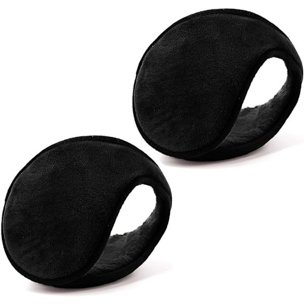 2 st öronvärmare för män och kvinnor Klassisk fleece unisex vintervärmare