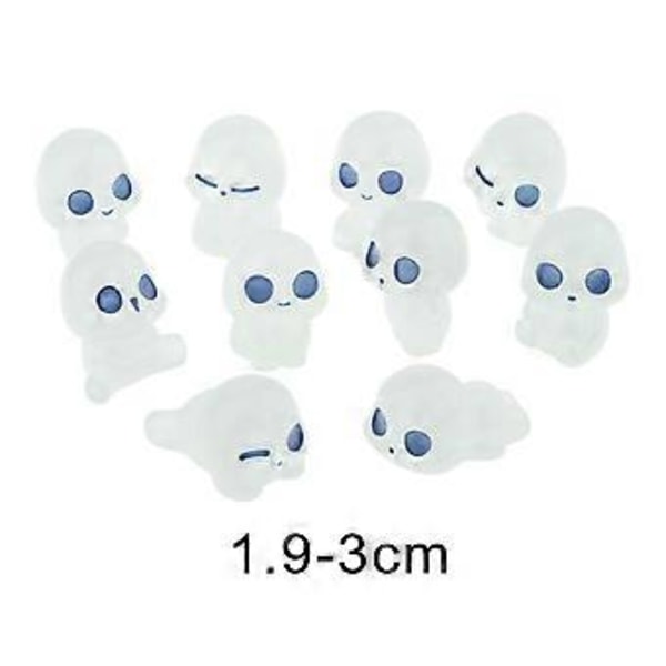 10 stk. Fe Have Tilbehør Udendørs Dekoration Mikro Landskab Samlinger Resin Elvere Miniature til Soveværelse Græsplæne Baghave (Blåt Lys)
