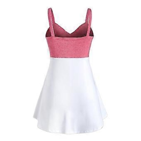 Kjole Badedragt Sommerfugl Print Tank Top til Kvinder Plus Size (L Lilla)