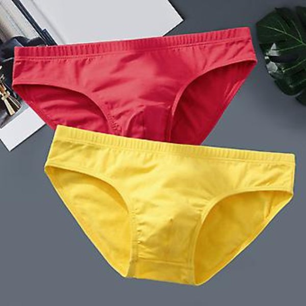 Fianao Miesten Alusvaatteet, Joustavat ja Hengittävät, Yksivärinen, Arkeen (3XL Punainen)