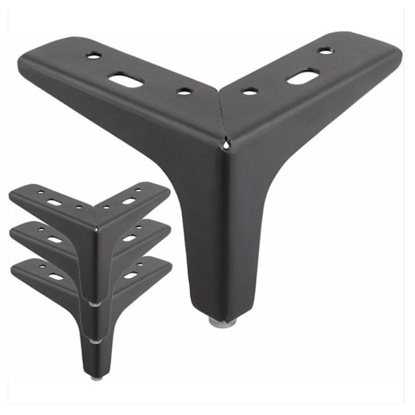 (100mm)4x Triangelformet Metallmøbelben Moderne Stil TV-skap Sofa Garderobe Bord Seng Skrivebord D