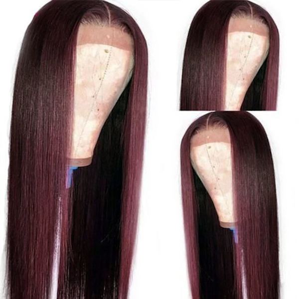 Hår Farve Lace Front Paryk Langt Lige Hår Parykker Limfri Varme