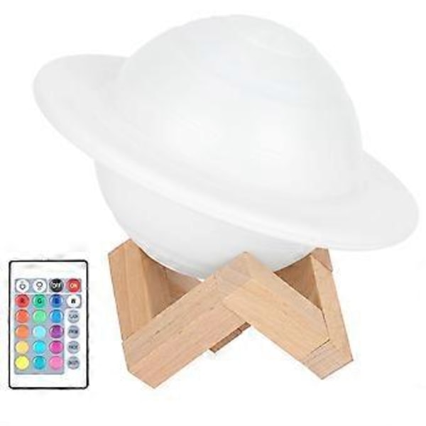 Bordlampe Innovativ USB-opladning RGB Fjernbetjent Natlampe til Hjem Soveværelse Dekoration