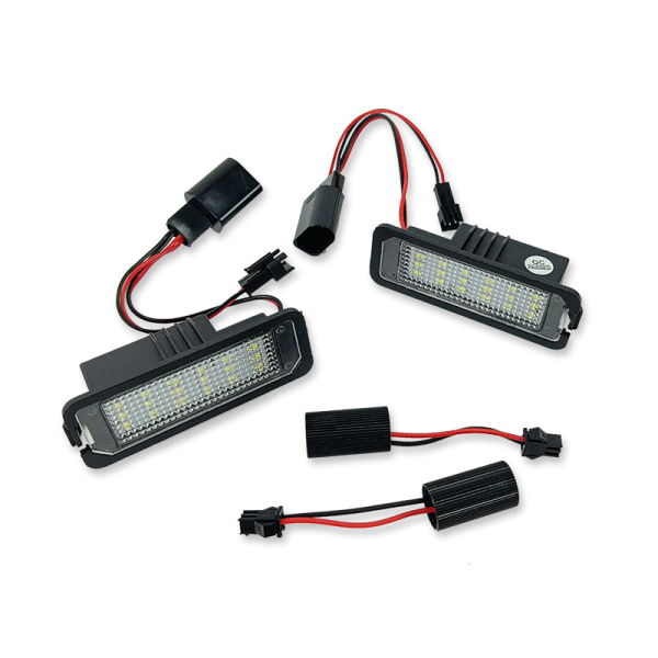 2 kpl LED-numerokilven rekisterikilven lamppu, sopii Volkswagen Golfiin